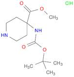 4-Piperidinecarboxylic acid, 4-[[(1,1-dimethylethoxy)carbonyl]amino]-, methyl ester, hydrochlori...