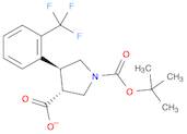 1,3-Pyrrolidinedicarboxylic acid, 4-[2-(trifluoromethyl)phenyl]-, 1-(1,1-dimethylethyl) ester, (3R…