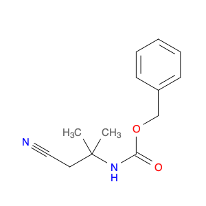 Carbamic acid, N-(2-cyano-1,1-dimethylethyl)-, phenylmethyl ester