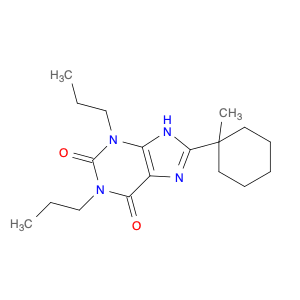 1H-Purine-2,6-dione, 3,9-dihydro-8-(1-methylcyclohexyl)-1,3-dipropyl-