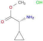 Cyclopropaneacetic acid, α-amino-, methyl ester, hydrochloride, (R)- (9CI)