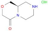 Pyrazino[2,1-c][1,4]oxazin-4(3H)-one, hexahydro-, hydrochloride (1:1), (9aR)-