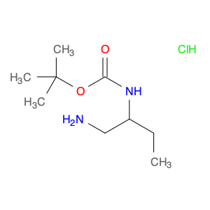 Carbamic acid, [1-(aminomethyl)propyl]-, 1,1-dimethylethyl ester, monohydrochloride (9CI)