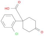 Cyclohexanecarboxylic acid, 1-(2-chlorophenyl)-4-oxo-