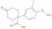 Cyclohexanecarboxylic acid, 1-(3-fluoro-4-methoxyphenyl)-4-oxo-