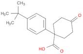 Cyclohexanecarboxylic acid, 1-[4-(1,1-dimethylethyl)phenyl]-4-oxo-