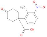 Cyclohexanecarboxylic acid, 1-(2-methyl-3-nitrophenyl)-4-oxo-