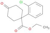 Cyclohexanecarboxylic acid, 1-(2-chlorophenyl)-4-oxo-, ethyl ester