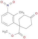 Cyclohexanecarboxylic acid, 1-(2-methyl-3-nitrophenyl)-4-oxo-, methyl ester