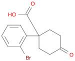 Cyclohexanecarboxylic acid, 1-(2-bromophenyl)-4-oxo-