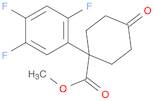 Cyclohexanecarboxylic acid, 4-oxo-1-(2,4,5-trifluorophenyl)-, methyl ester