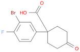 Cyclohexanecarboxylic acid, 1-(3-bromo-4-fluorophenyl)-4-oxo-