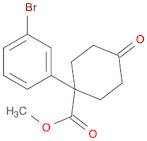 Cyclohexanecarboxylic acid, 1-(3-bromophenyl)-4-oxo-, methyl ester