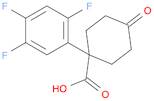 Cyclohexanecarboxylic acid, 4-oxo-1-(2,4,5-trifluorophenyl)-