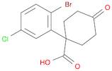 Cyclohexanecarboxylic acid, 1-(2-bromo-5-chlorophenyl)-4-oxo-