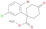 Cyclohexanecarboxylic acid, 1-(2-bromo-5-chlorophenyl)-4-oxo-, methyl ester