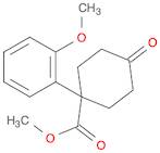 Cyclohexanecarboxylic acid, 1-(2-methoxyphenyl)-4-oxo-, methyl ester