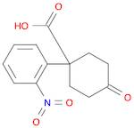 Cyclohexanecarboxylic acid, 1-(2-nitrophenyl)-4-oxo-