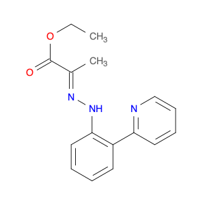 Propanoic acid, 2-[[2-(2-pyridinyl)phenyl]hydrazono]-, ethyl ester, (E)- (9CI)