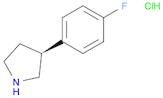 Pyrrolidine, 3-(4-fluorophenyl)-, hydrochloride (1:1), (3S)-