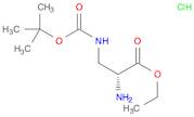 D-Alanine, 3-[[(1,1-dimethylethoxy)carbonyl]amino]-, ethyl ester, hydrochloride (1:1)