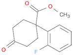 Cyclohexanecarboxylic acid, 1-(2-fluorophenyl)-4-oxo-, methyl ester