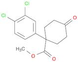 Cyclohexanecarboxylic acid, 1-(3,4-dichlorophenyl)-4-oxo-, methyl ester