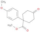 Cyclohexanecarboxylic acid, 1-(4-methoxyphenyl)-4-oxo-, methyl ester