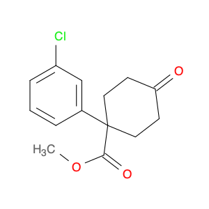 Cyclohexanecarboxylic acid, 1-(3-chlorophenyl)-4-oxo-, methyl ester