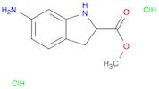 1H-Indole-2-carboxylic acid, 6-amino-2,3-dihydro-, methyl ester, hydrochloride (1:2)