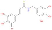 2-Propenethioamide, 3-(3-bromo-4,5-dihydroxyphenyl)-N-[(3,4,5-trihydroxyphenyl)methyl]-, (2E)-