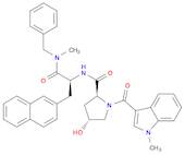 L-Alaninamide, (4R)-4-hydroxy-1-[(1-methyl-1H-indol-3-yl)carbonyl]-L-prolyl-N-methyl-3-(2-naphthal…