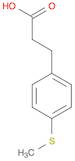 Benzenepropanoic acid, 4-(methylthio)-