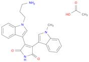 1H-Pyrrole-2,5-dione, 3-[1-(3-aminopropyl)-1H-indol-3-yl]-4-(1-methyl-1H-indol-3-yl)-, acetate (...