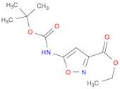 3-Isoxazolecarboxylic acid, 5-[[(1,1-dimethylethoxy)carbonyl]amino]-, ethyl ester