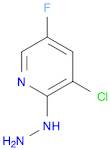 Pyridine, 3-chloro-5-fluoro-2-hydrazinyl-