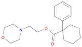 Cyclohexanecarboxylic acid, 1-phenyl-, 2-(4-morpholinyl)ethyl ester