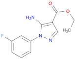 1H-Pyrazole-4-carboxylic acid, 5-amino-1-(3-fluorophenyl)-, ethyl ester