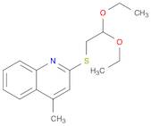 Quinoline, 2-[(2,2-diethoxyethyl)thio]-4-methyl-