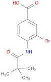 Benzoic acid, 3-bromo-4-[(2,2-dimethyl-1-oxopropyl)amino]-