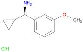 Benzenemethanamine, α-cyclopropyl-3-methoxy-, hydrochloride (1:1), (αR)-