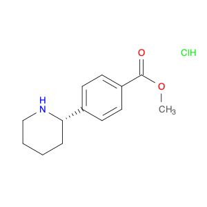 Benzoic acid, 4-(2S)-2-piperidinyl-, methyl ester, hydrochloride (1:1)