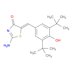 4(5H)-Thiazolone, 2-amino-5-[[3,5-bis(1,1-dimethylethyl)-4-hydroxyphenyl]methylene]-, (5Z)-