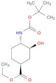 Cyclohexanecarboxylic acid, 4-[[(1,1-dimethylethoxy)carbonyl]amino]-3-hydroxy-, ethyl ester, (1S,3…