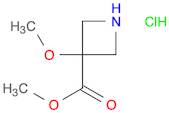 3-Azetidinecarboxylic acid, 3-methoxy-, methyl ester, hydrochloride (1:1)