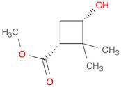 Cyclobutanecarboxylic acid, 3-hydroxy-2,2-dimethyl-, methyl ester, (1R,3S)-rel-