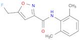 3-Isoxazolecarboxamide, N-(2,6-dimethylphenyl)-5-(fluoromethyl)-