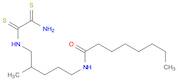 Octanamide, N-[5-[(2-amino-1,2-dithioxoethyl)amino]-4-methylpentyl]-