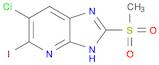 3H-Imidazo[4,5-b]pyridine, 6-chloro-5-iodo-2-(methylsulfonyl)-