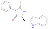 4-Imidazolidinone, 5-(1H-indol-2-ylmethyl)-3-phenyl-2-thioxo-, (5S)-